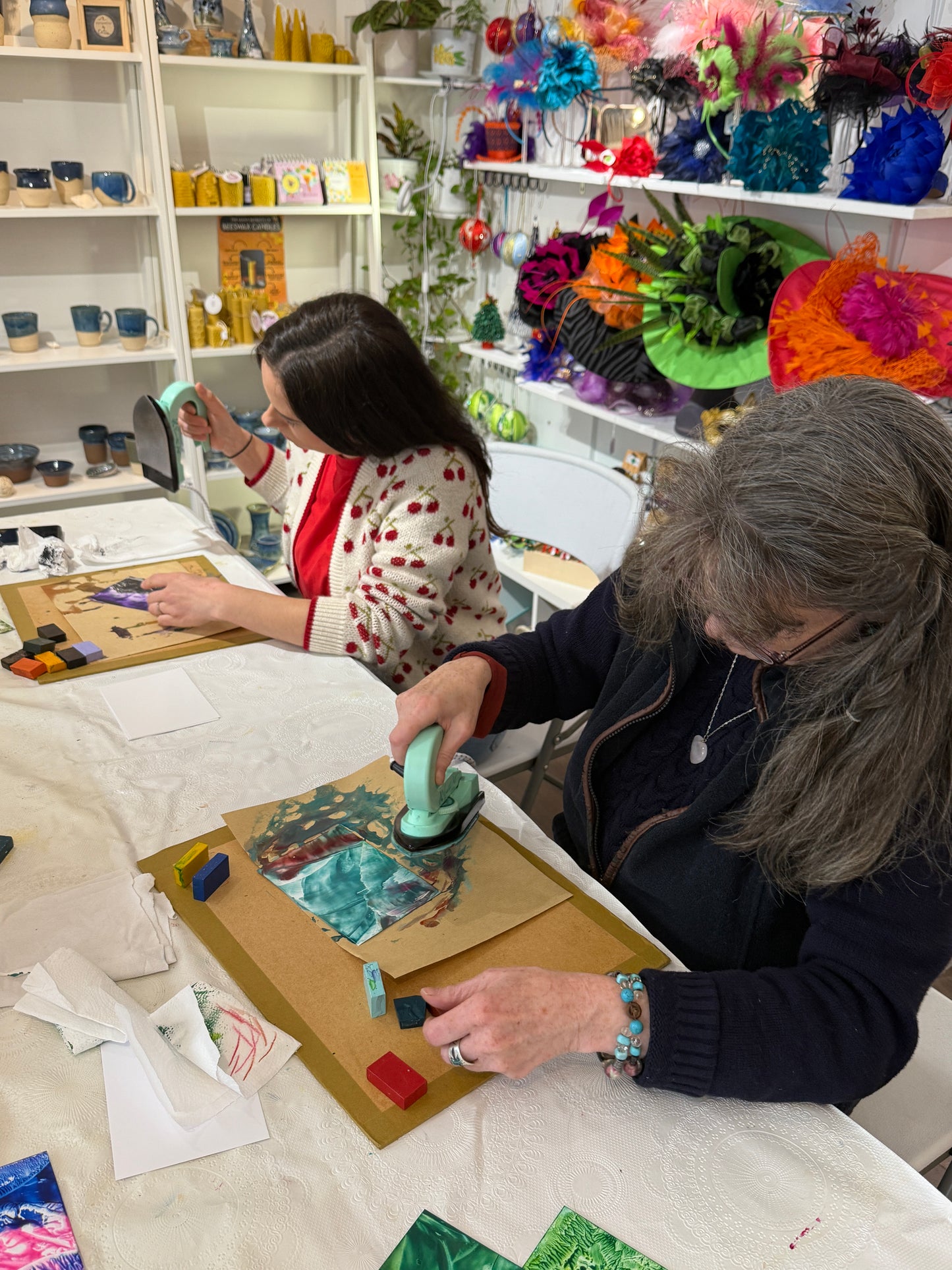 Learn the basics of encaustic iron painting