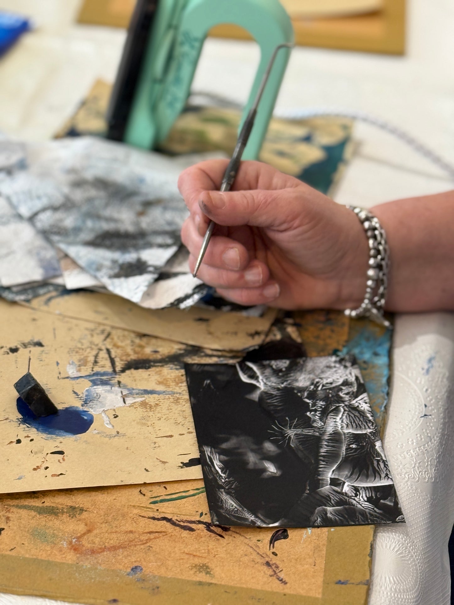 Learn the basics of encaustic iron painting