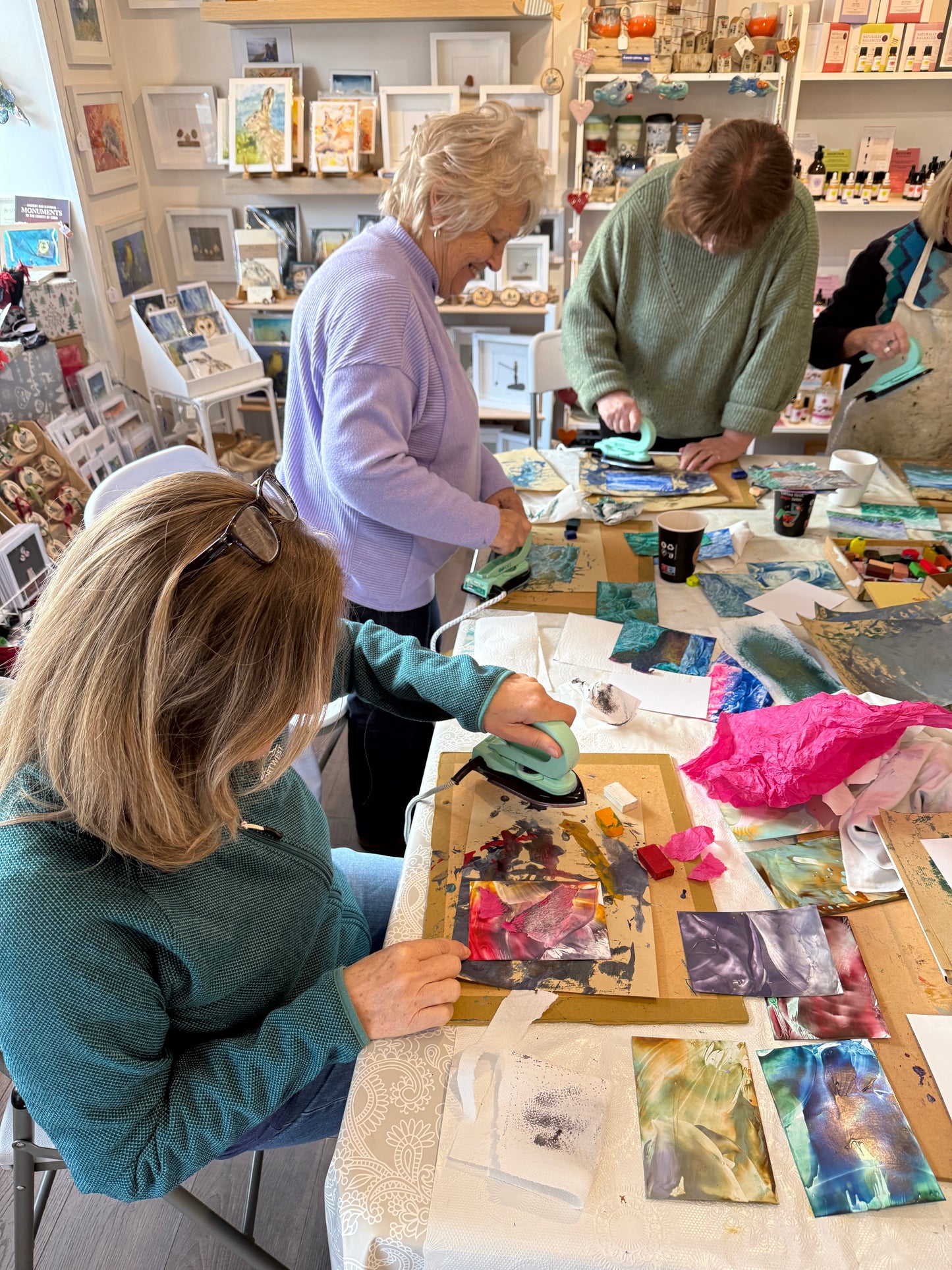 Learn the basics of encaustic iron painting