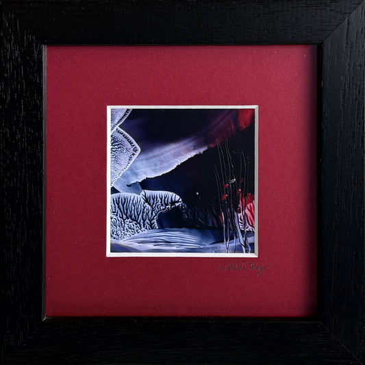 “An Taobh Eile I” - Framed Original Miniature Encaustic Wax Landscape Painting