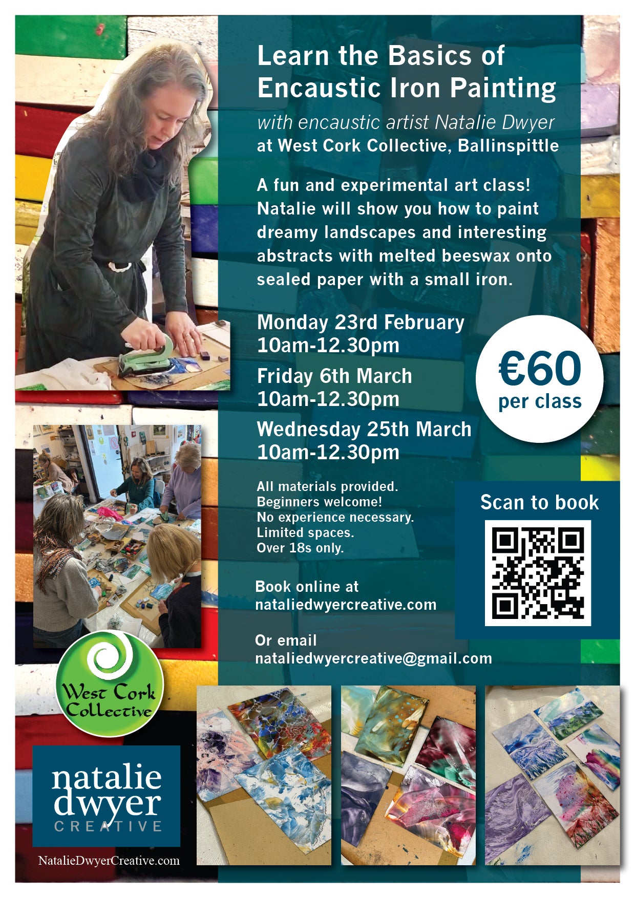 Learn the basics of encaustic iron painting